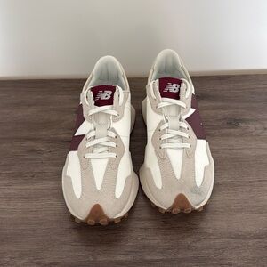 New Balance 327 Burgundy; Size 7.5; Gently worn